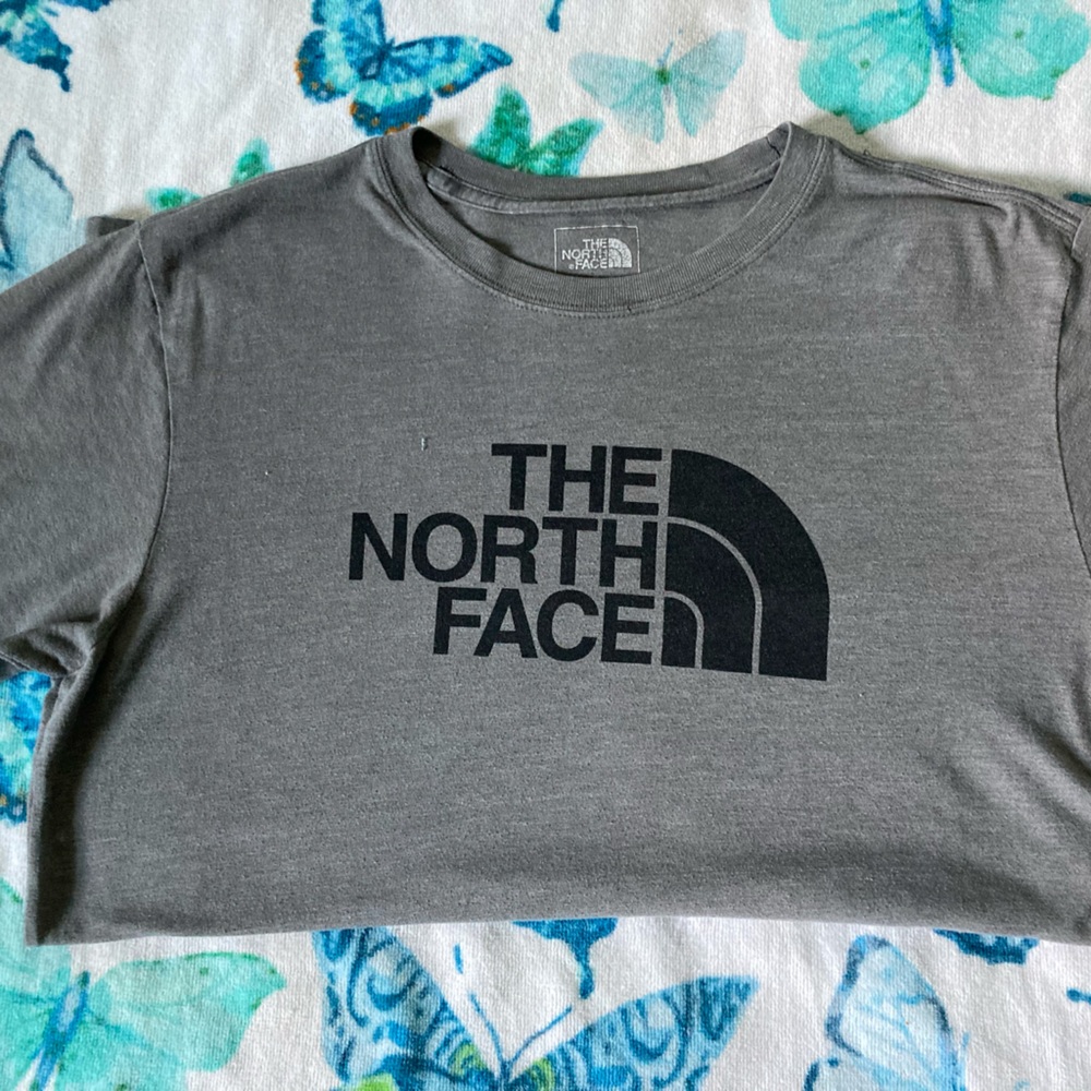 Grey North Face shirt